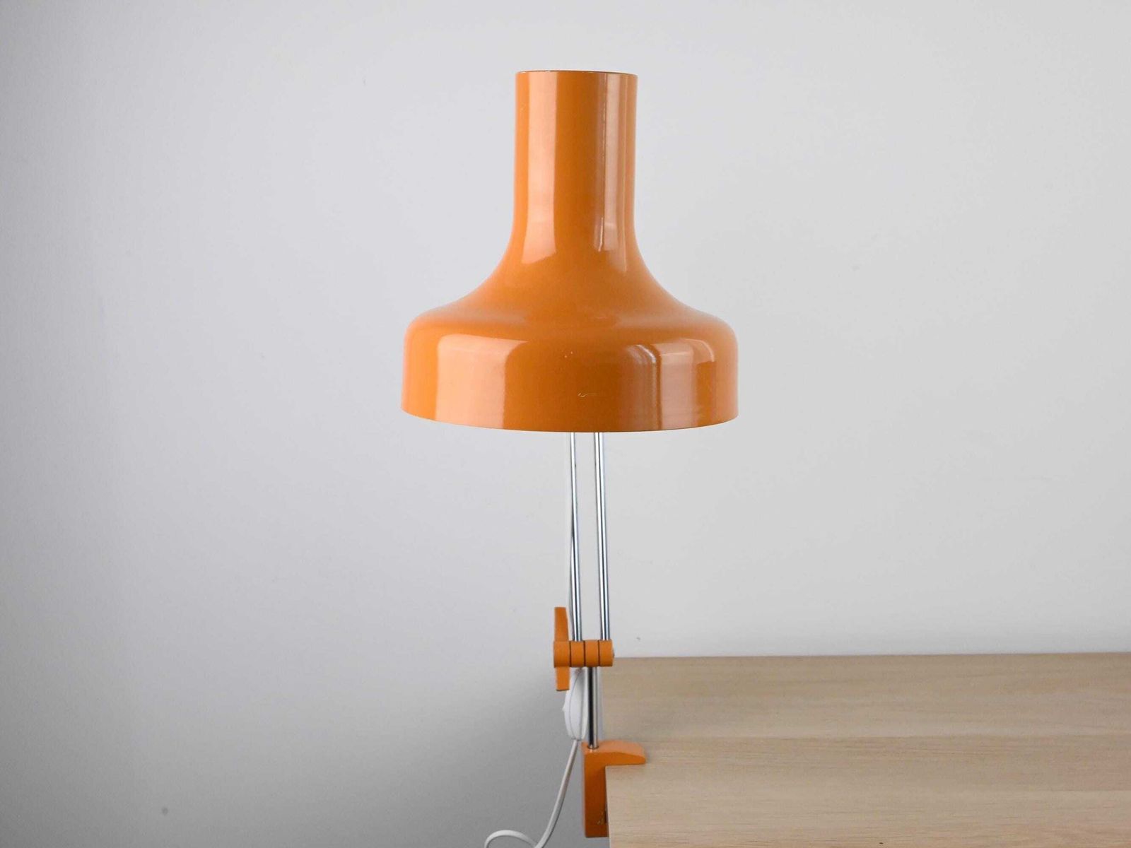 photo furniture Vintage Napako Industrial Desk Lamp By Josef Hurka, Orange Table Lamp, Josef Hurka Lamp, Industrial Lamp, Architect Lamp, Mid Century Lamp