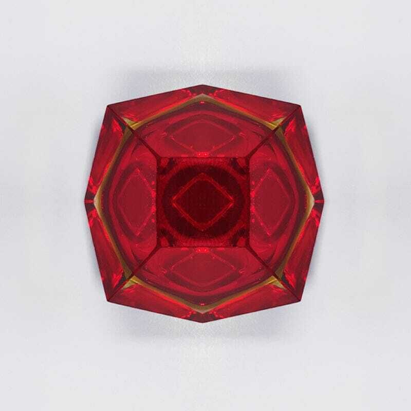 1960s Gorgeous Red And Yellow Ashtray Or Catch All By Flavio Poli For Seguso photo 327.0