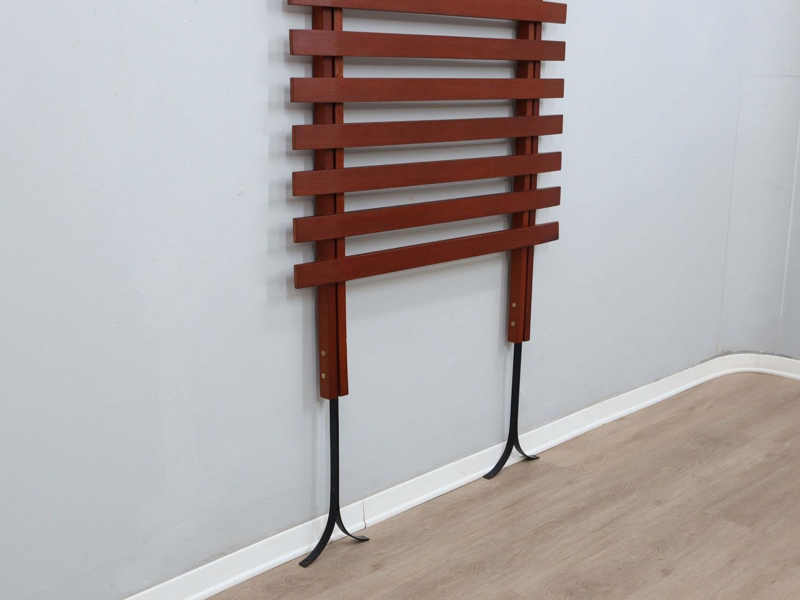 F.Lli Proserpio Mid Century Italian Teak Wall Coat Rack, 1950s photo vinterior