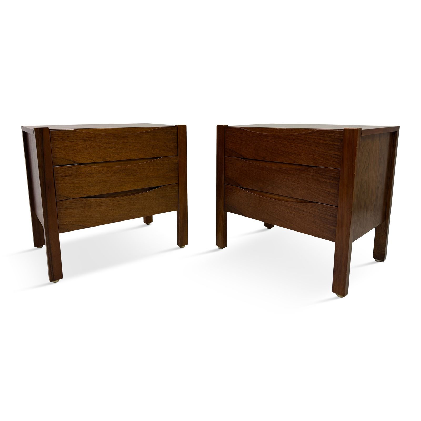 Pair Of Walnut Bedside Tables By Franz Xaver Sproll