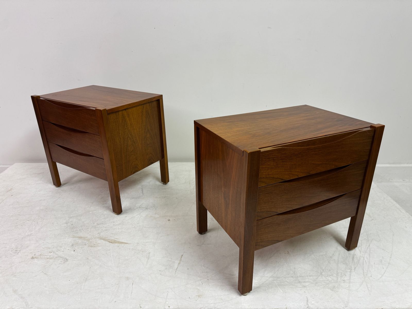 photo furniture Pair Of Walnut Bedside Tables By Franz Xaver Sproll