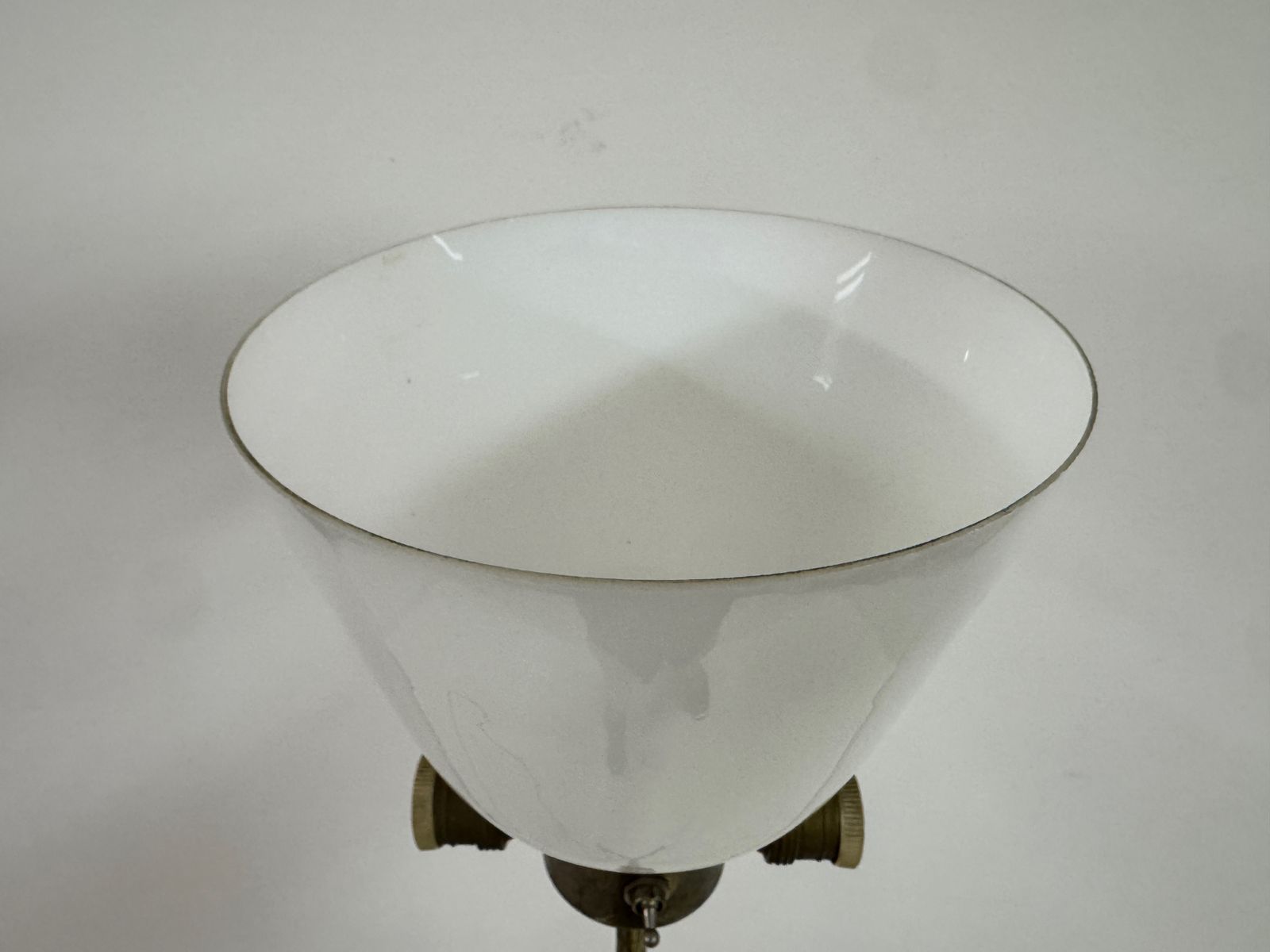 Lighting Mid Century Brass Faux Bamboo Floor Lamp photo