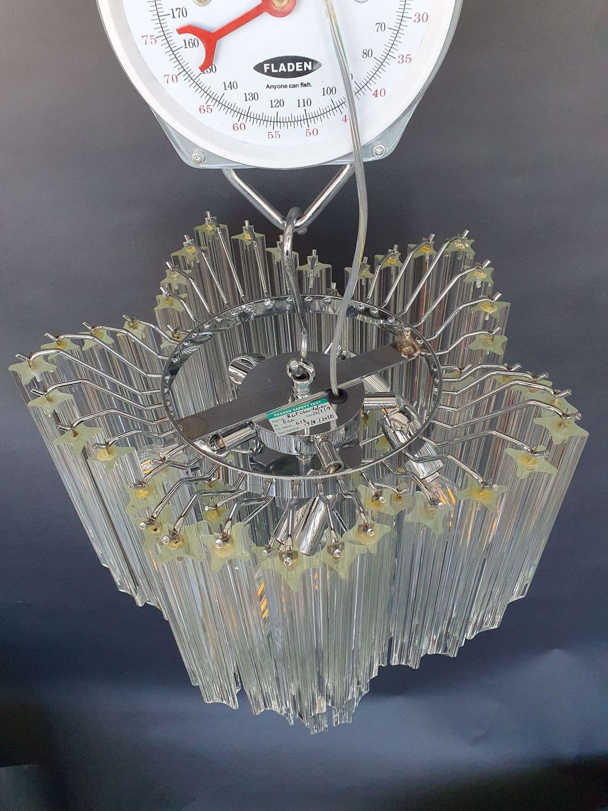 Italian 1970s Murano Glass Chandelier photo Lighting