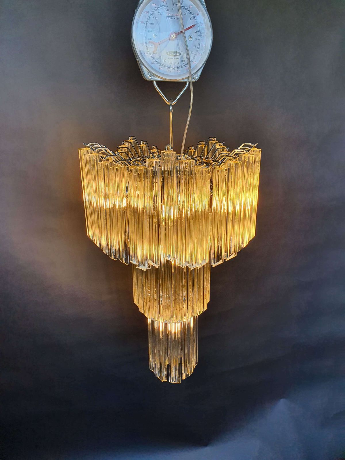 Italian 1970s Murano Glass Chandelier photo vinterior