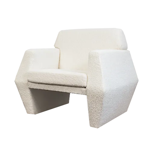 Geometric Vintage Armchair By Lfm, Poland, 1970s