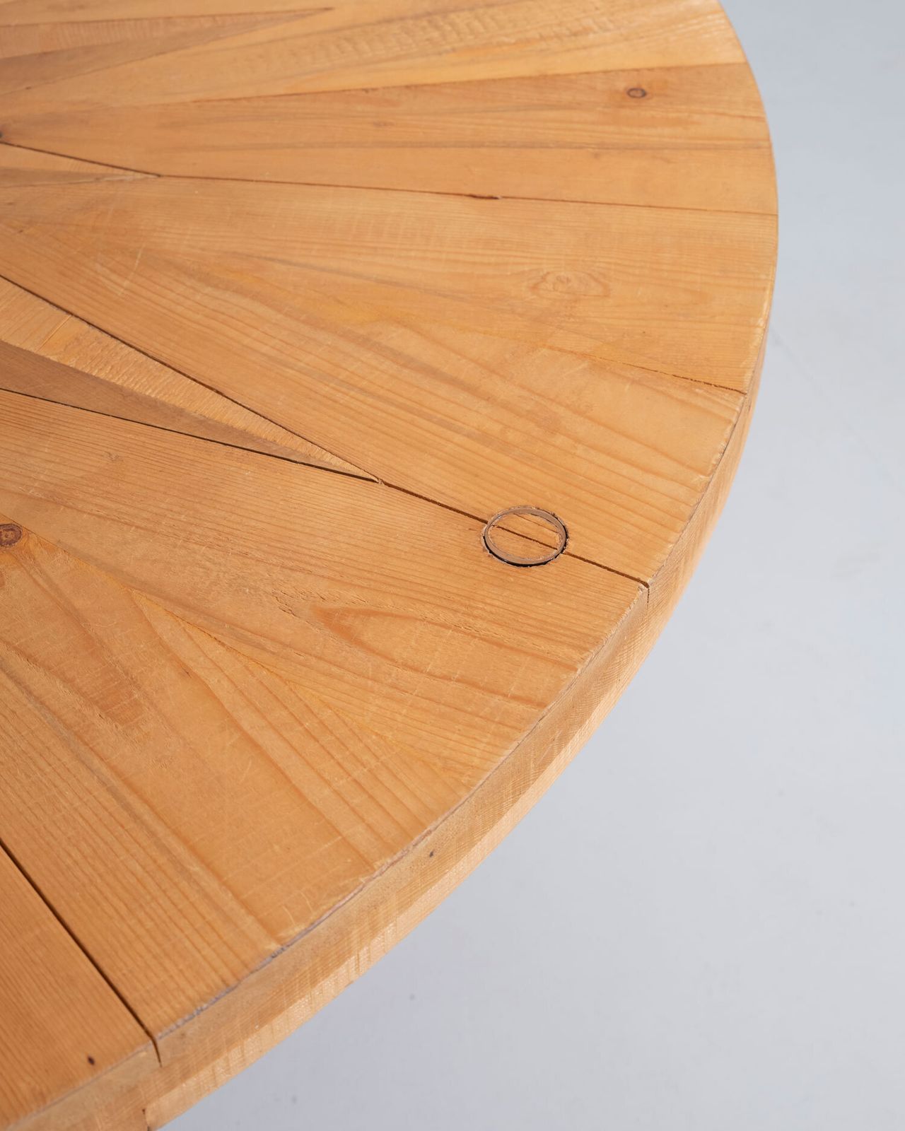 Mario Ceroli La Rosa Dei Venti Table In Pinewood With Inlays By Poltronova 1970s photo Furniture