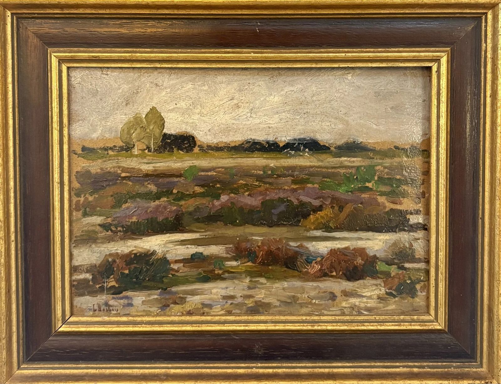 A Pair Of Early 20th Century French Landscapes, Oil On Board, Each 36cm Wide X 28cm High £850 For The Pair, Signed photo 1200.0