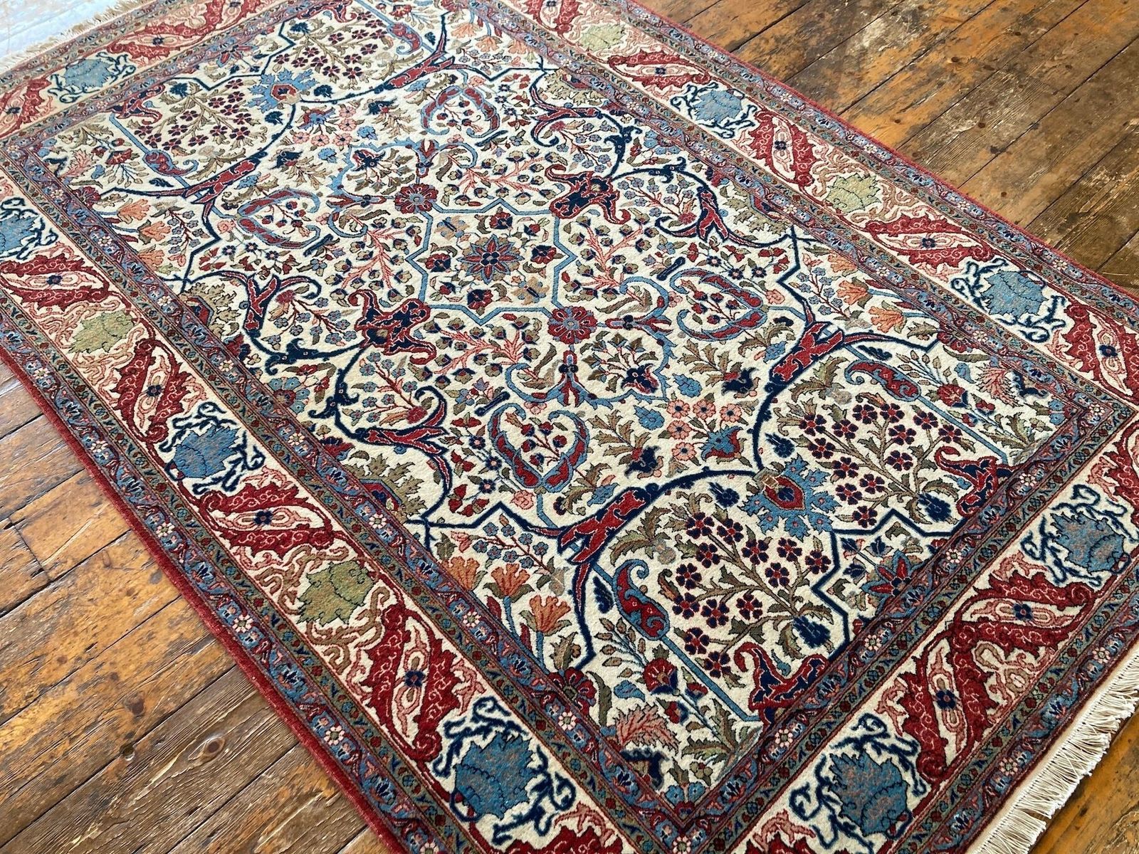Antique Qum Rug 2.10m X 1.36m, 1910s photo 2900.0