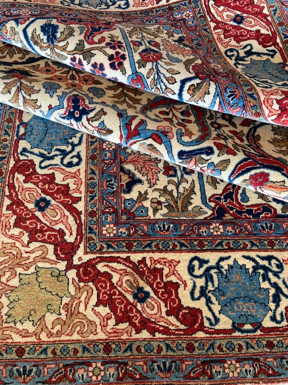 photo vintage Antique Qum Rug 2.10m X 1.36m, 1910s