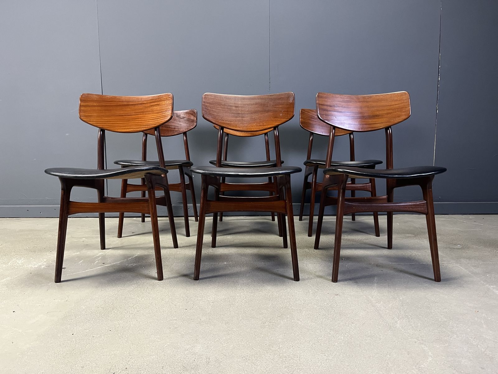 1800.0 Mid Century Dining Set By Louis Van Teeffelen For Wébé, 1960s photo