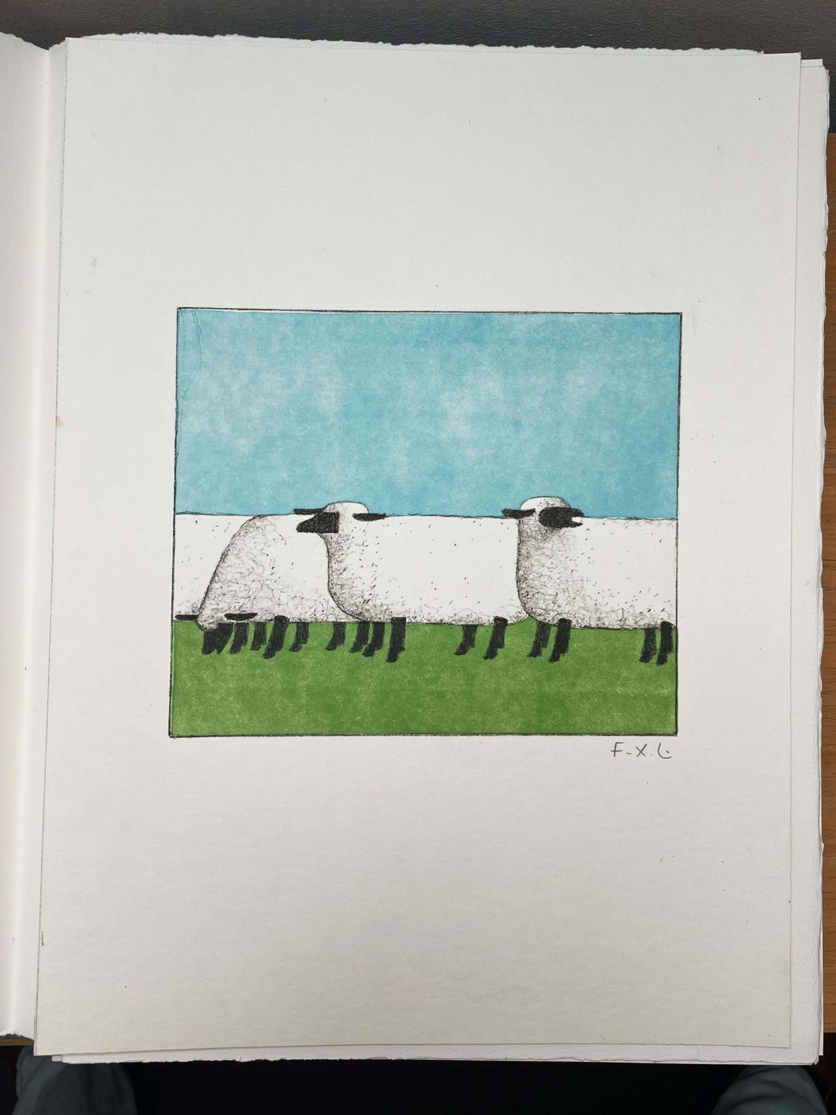François Xavier Lalannefrançois Xavier Lalanne, Sheeps (Les Moutons), Rare Original Print, 20042004 photo furniture