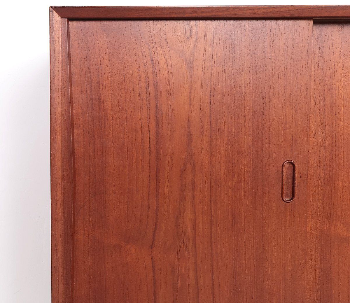 photo vintage Vintage Danish Teak Highboard, 1960s