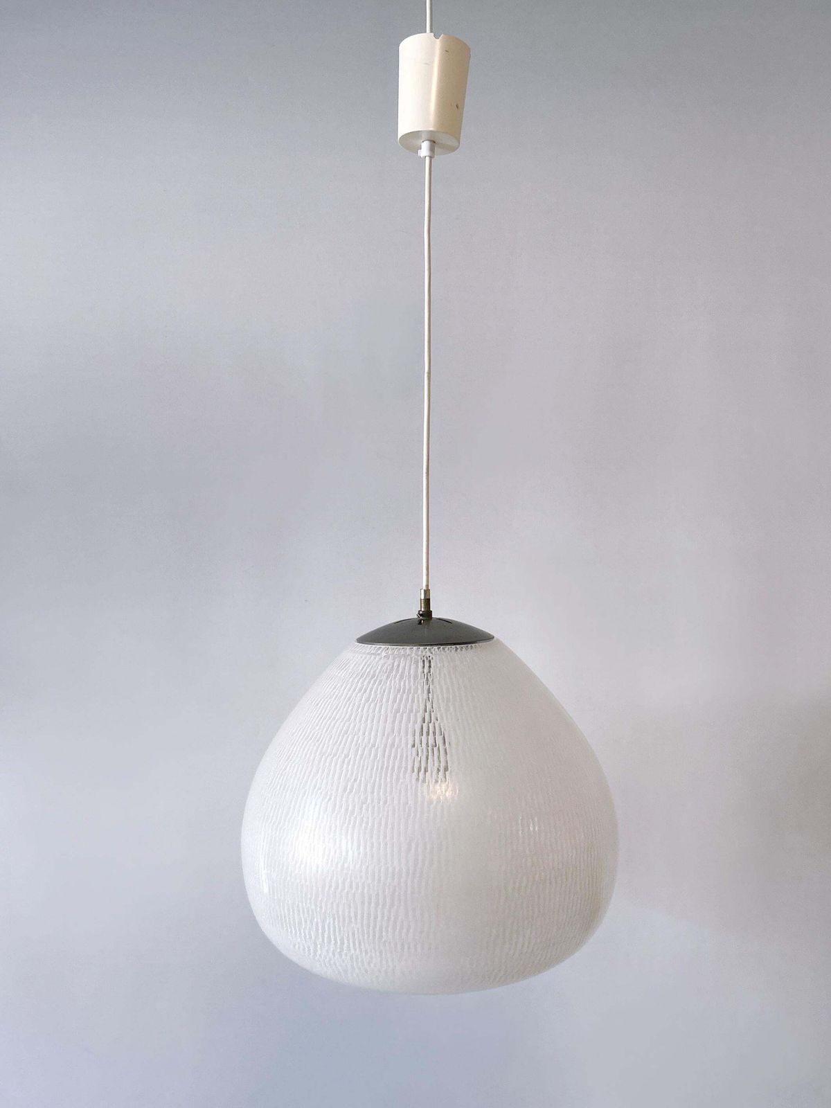 Rare & Elegant Mid Century Modern Pendant Lamp By Peill & Putzler Germany 1950s photo 2480.0