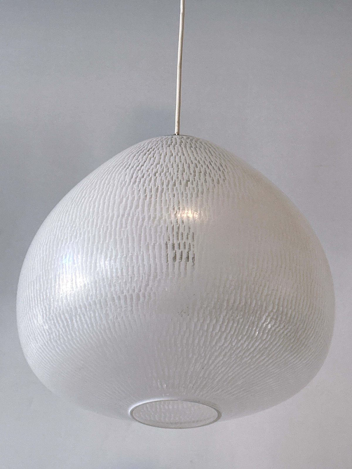 photo vinterior Rare & Elegant Mid Century Modern Pendant Lamp By Peill & Putzler Germany 1950s