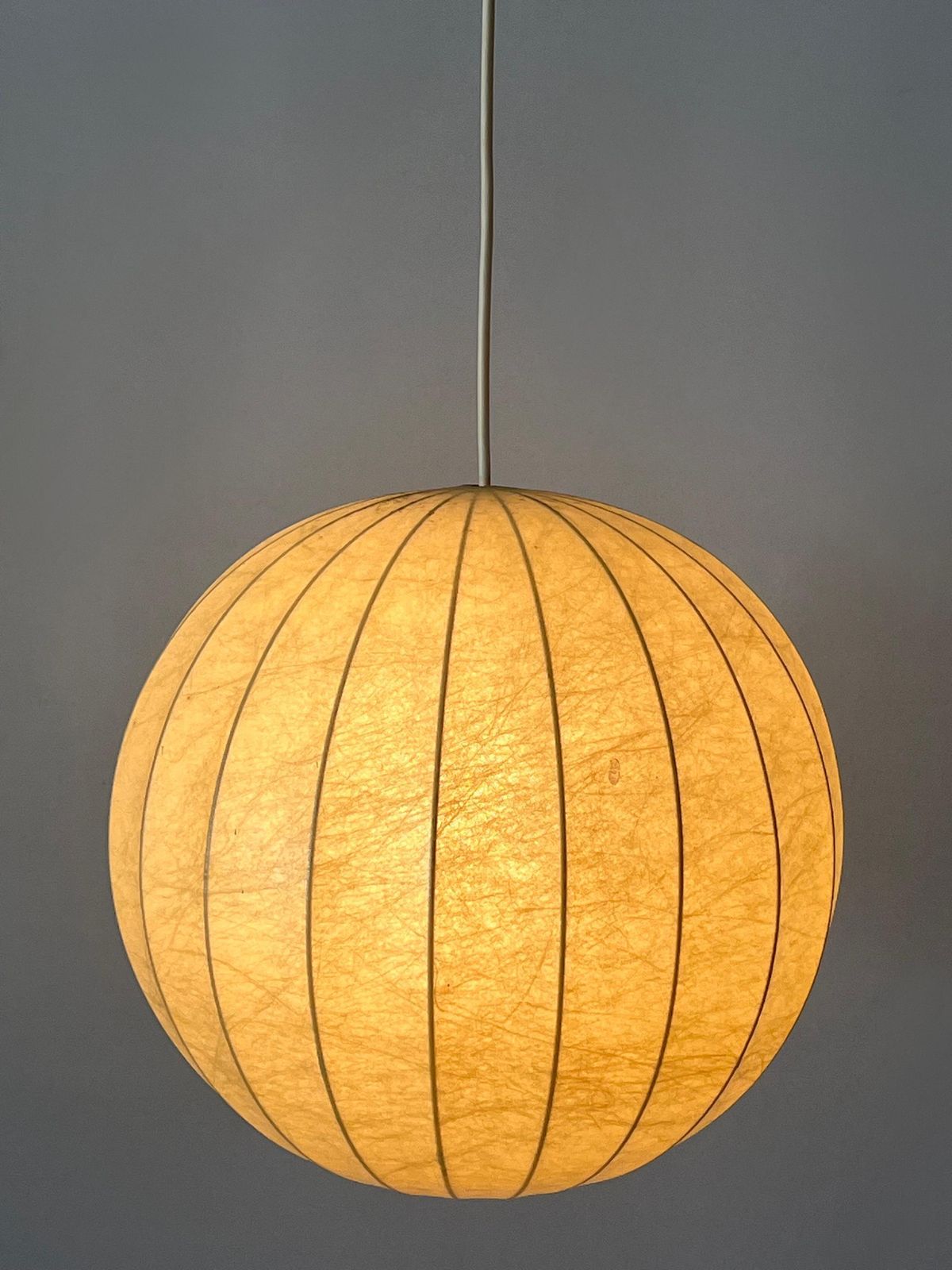 Lighting Amazing Mid Century Goldkant Cocoon Pendant Lamp Or Hanging Light Germany 1960s photo