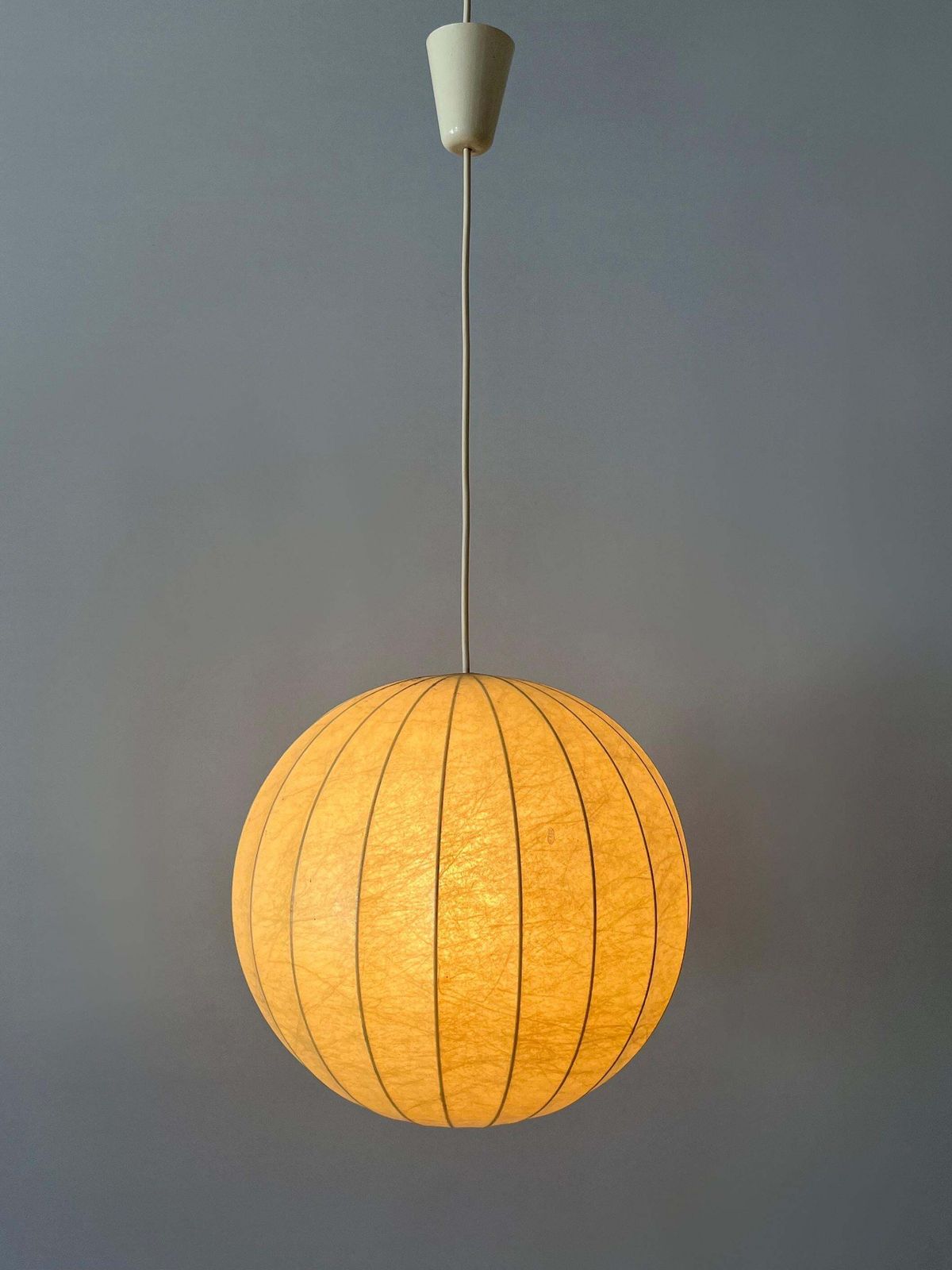 photo buy Amazing Mid Century Goldkant Cocoon Pendant Lamp Or Hanging Light Germany 1960s