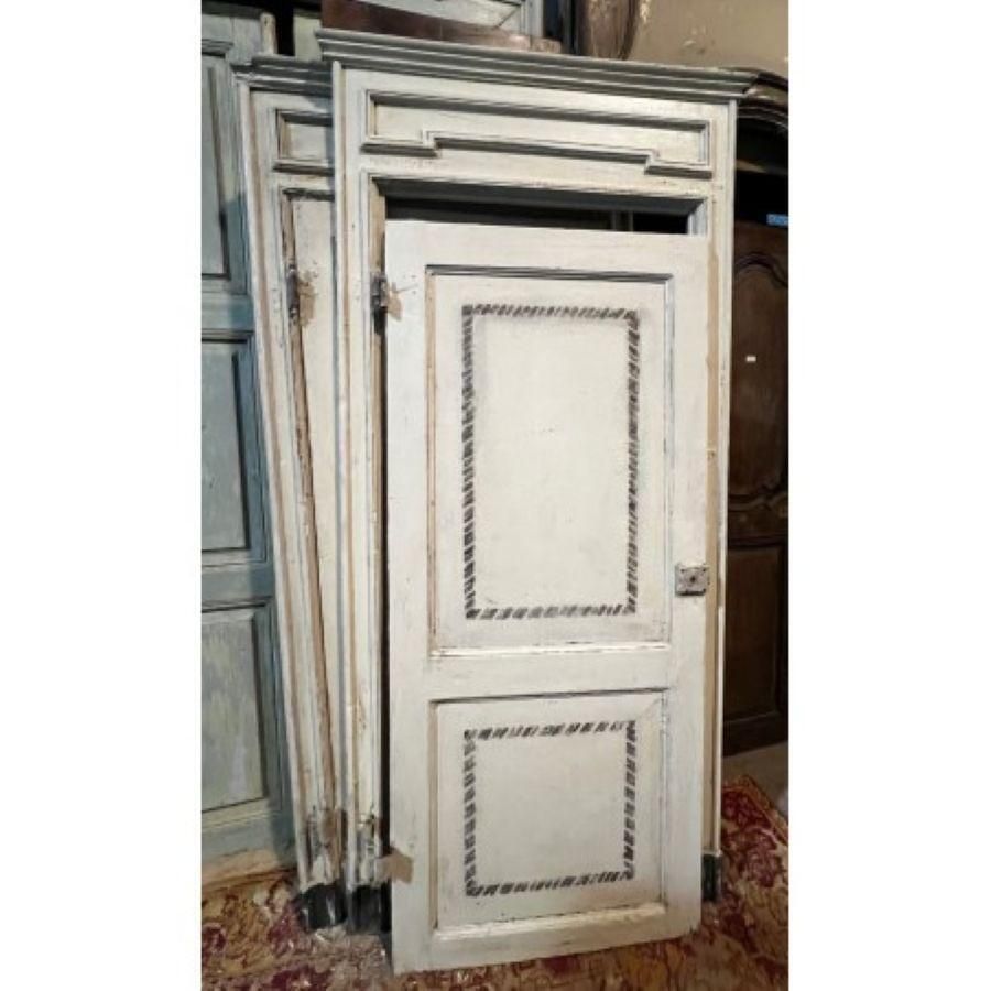 N. 6 Porte Da Interno In Legno Laccato Bianco, Completa Di Telaio, Italia photo Home Fixtures