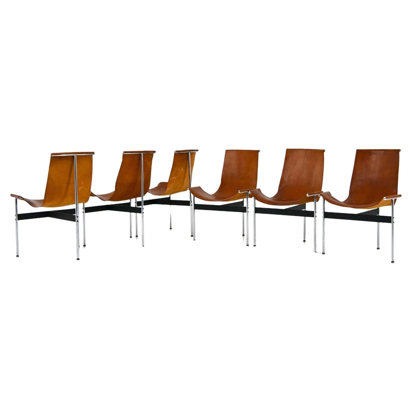 Model 3lc T Chair By William Katavolos For Laverne International, 1952, Set Of 6