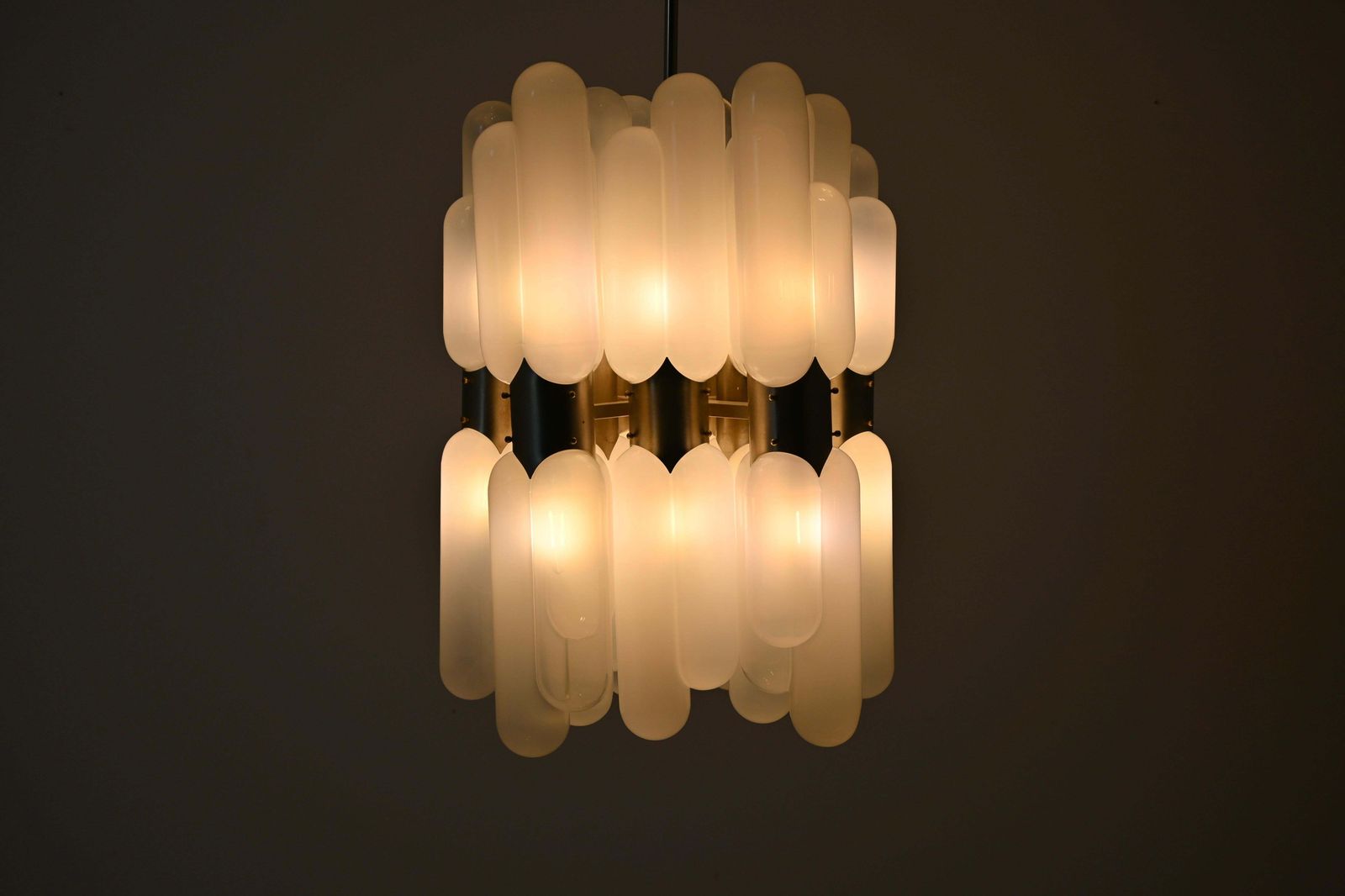 "Torpedo" Hanging Lamp By Carlo Nason For Mazzega, 1960s photo 4337.0