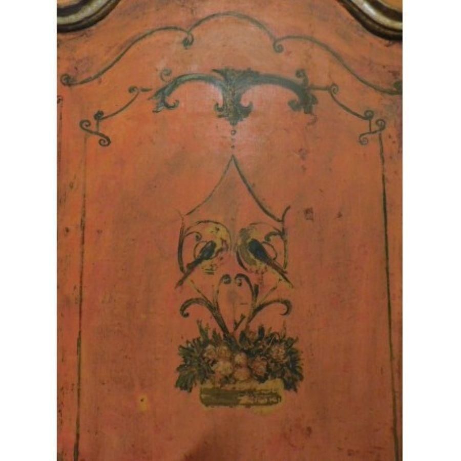 Internal Wooden Door Lacquered And Painted Orange, Italy photo for sale