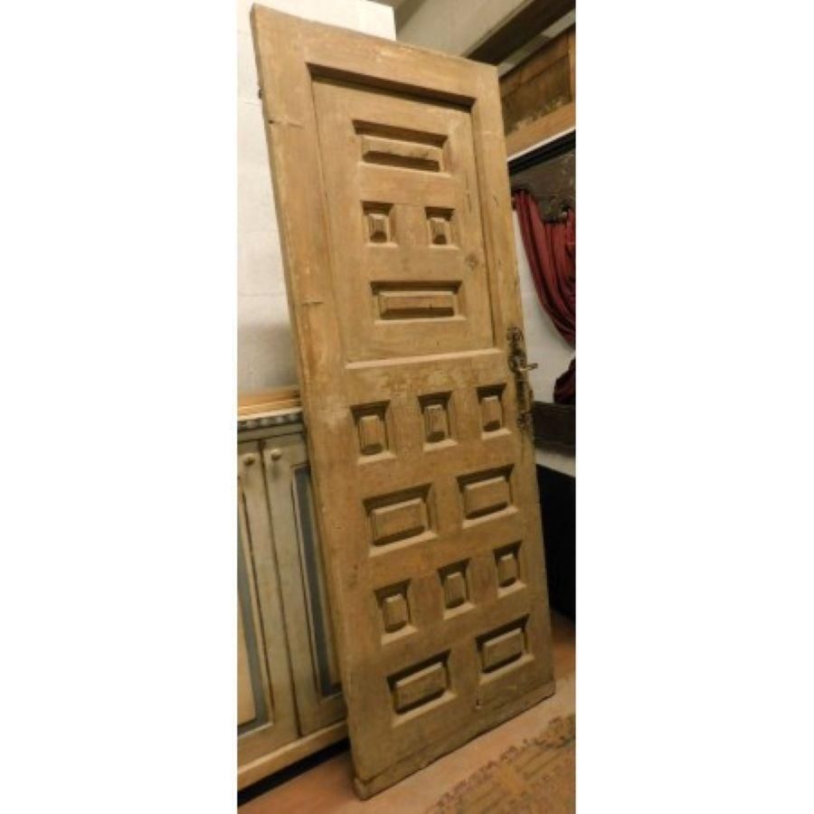 Wood Door With Opening Top Window, Yellow Lacquered, Spain photo 2834.0