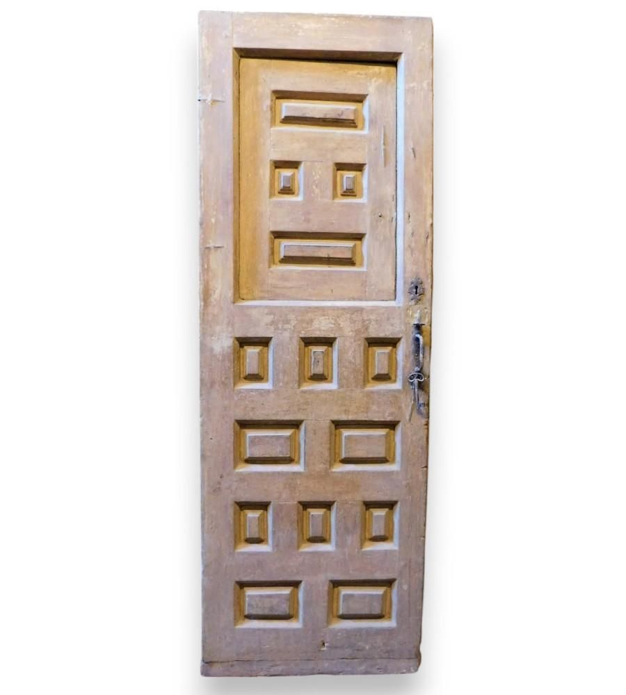 Wood Door With Opening Top Window, Yellow Lacquered, Spain photo buy