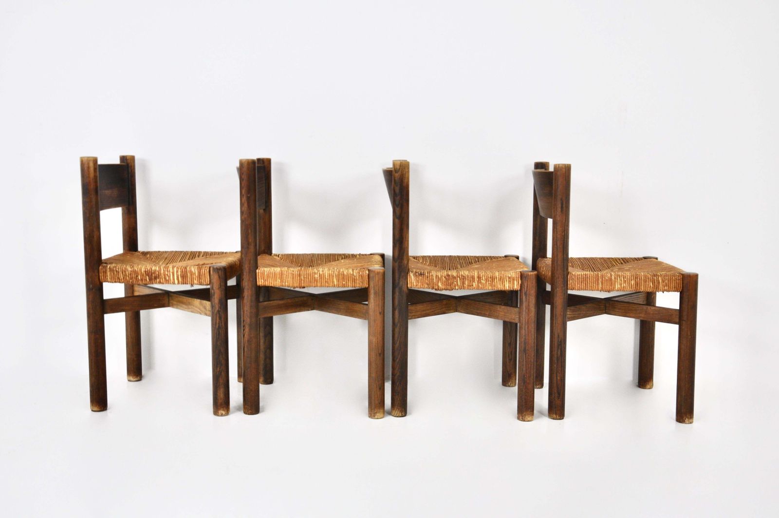 Meribel Chairs By Charlotte Perriand For Steph Simon, 1950s, Set Of 4 photo 10609.0