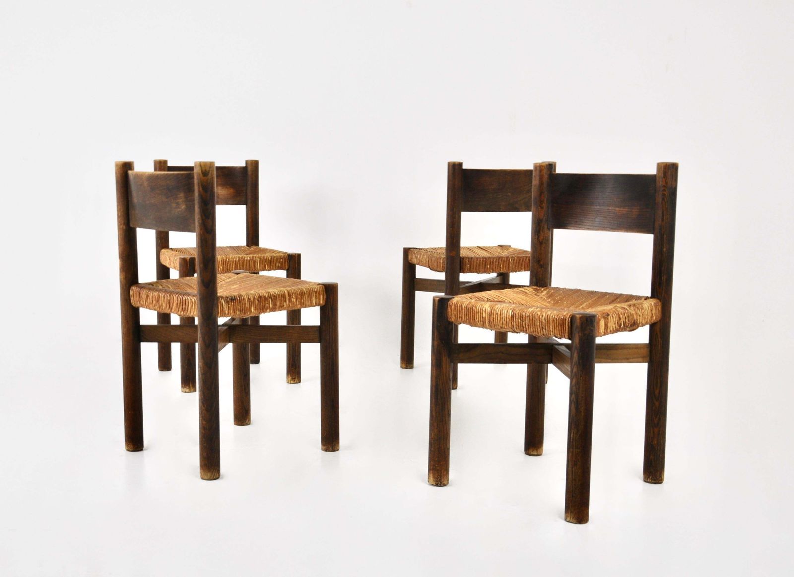 Meribel Chairs By Charlotte Perriand For Steph Simon, 1950s, Set Of 4 photo vintage