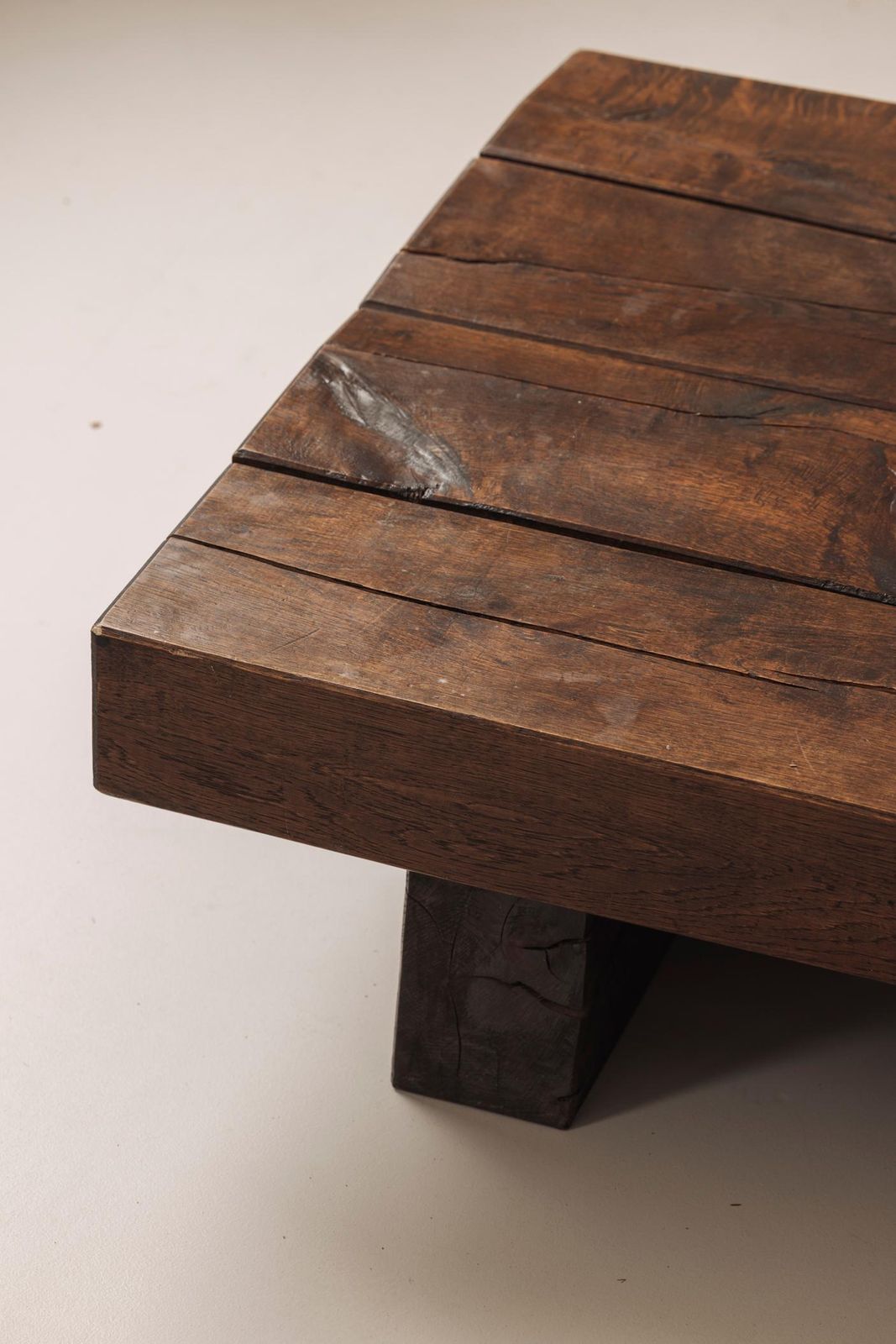 Wabi Sabi French Oak Coffee Table, 1950s photo 2000.0