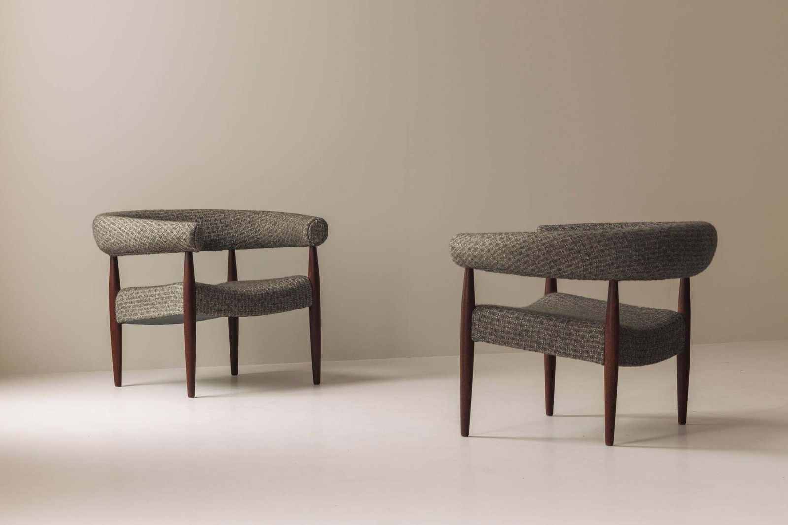 Very Rare Set Of 'Ring Chairs' By Nanna And Jørgen Ditzel, Denmark 1958