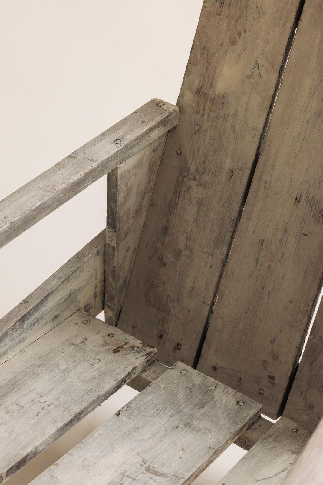 Unconventional Crate Chair, In The Manner Of Gerrit Rietveld, 1970s photo vintage