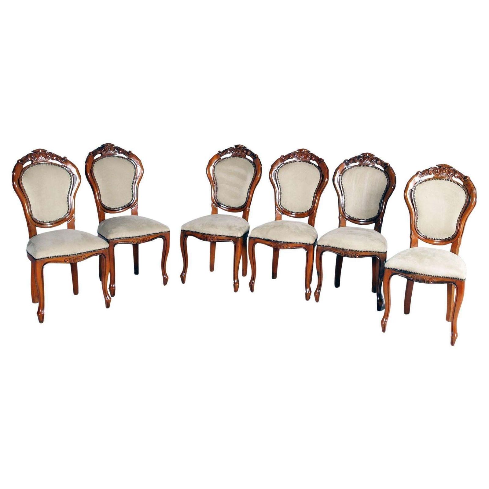Set Of Six Italian Dining Chairs Attributed To Gastone Modenese Mid 20th Century photo furniture