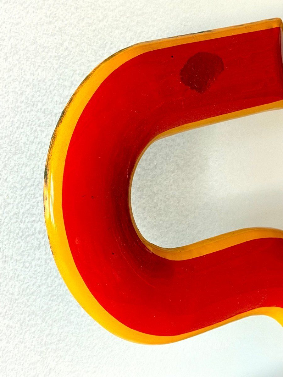 Industriële Emaille Letter S, 1960 photo buy