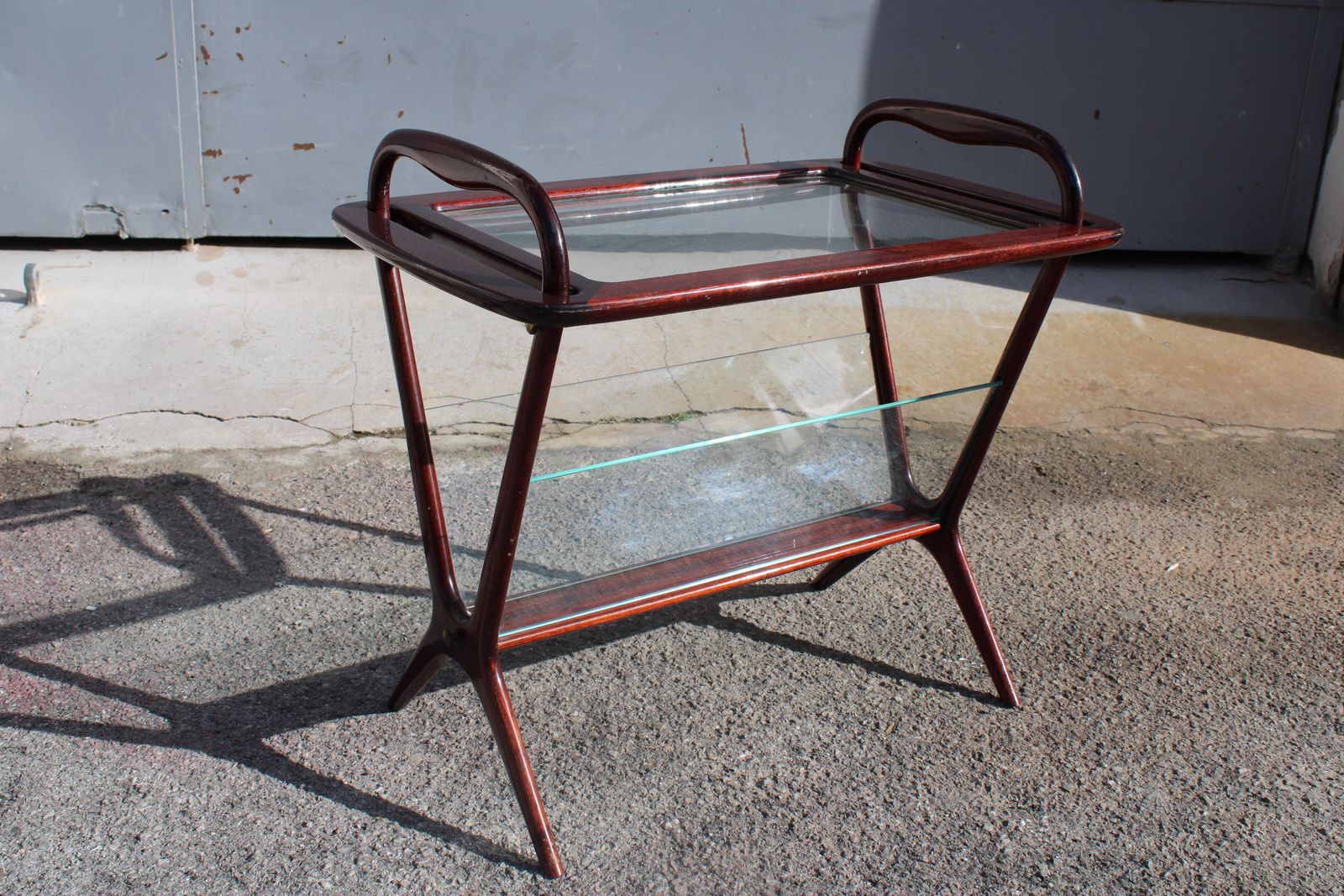 Coffee Bar Table With Tray And Magazine Holder Ico Parisi De Baggis photo 1562.0