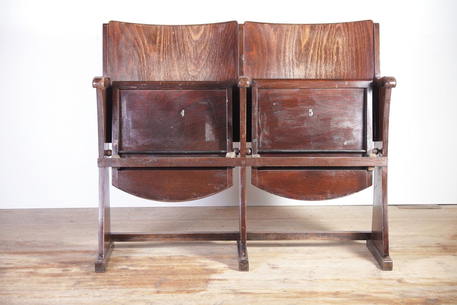 Vintage Bioscoopbank Van Ton, Ca. Jaren 1960 photo furniture