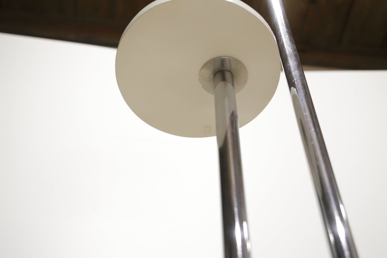 Lighting Modernist Chrome Model H 144 Floor Lamp By Jindrich Halabala For Up Zavody, Former Czechoslovakia, 1930s photo