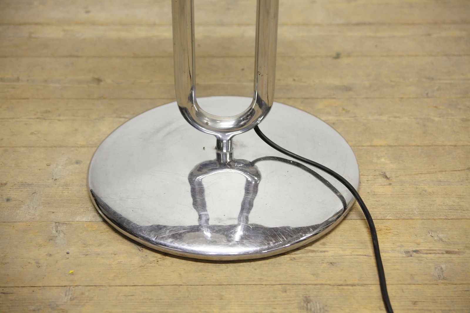 1301.0 Modernist Chrome Model H 144 Floor Lamp By Jindrich Halabala For Up Zavody, Former Czechoslovakia, 1930s photo