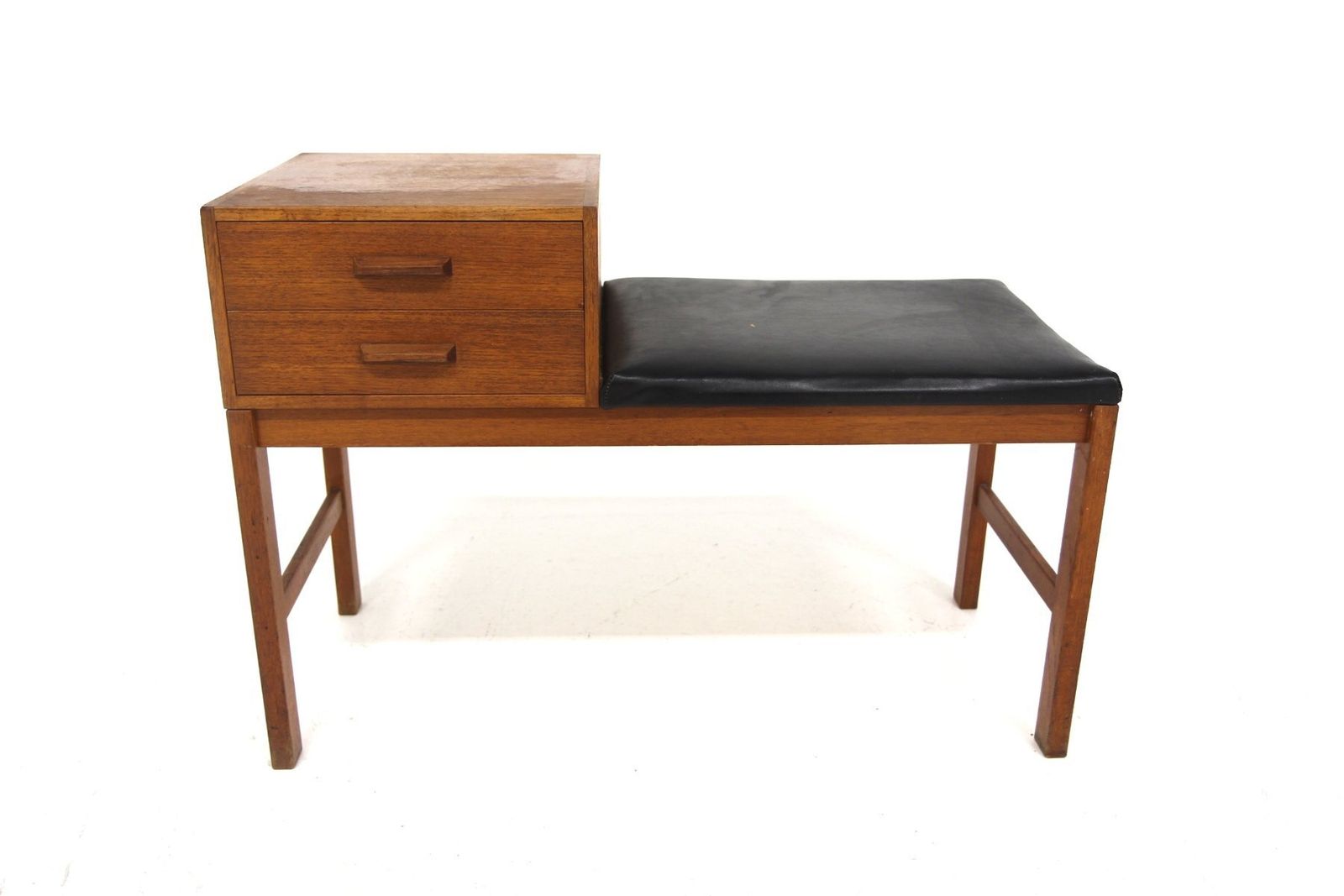 Scandinavian Teak Telephone Bench, 1960 photo furniture