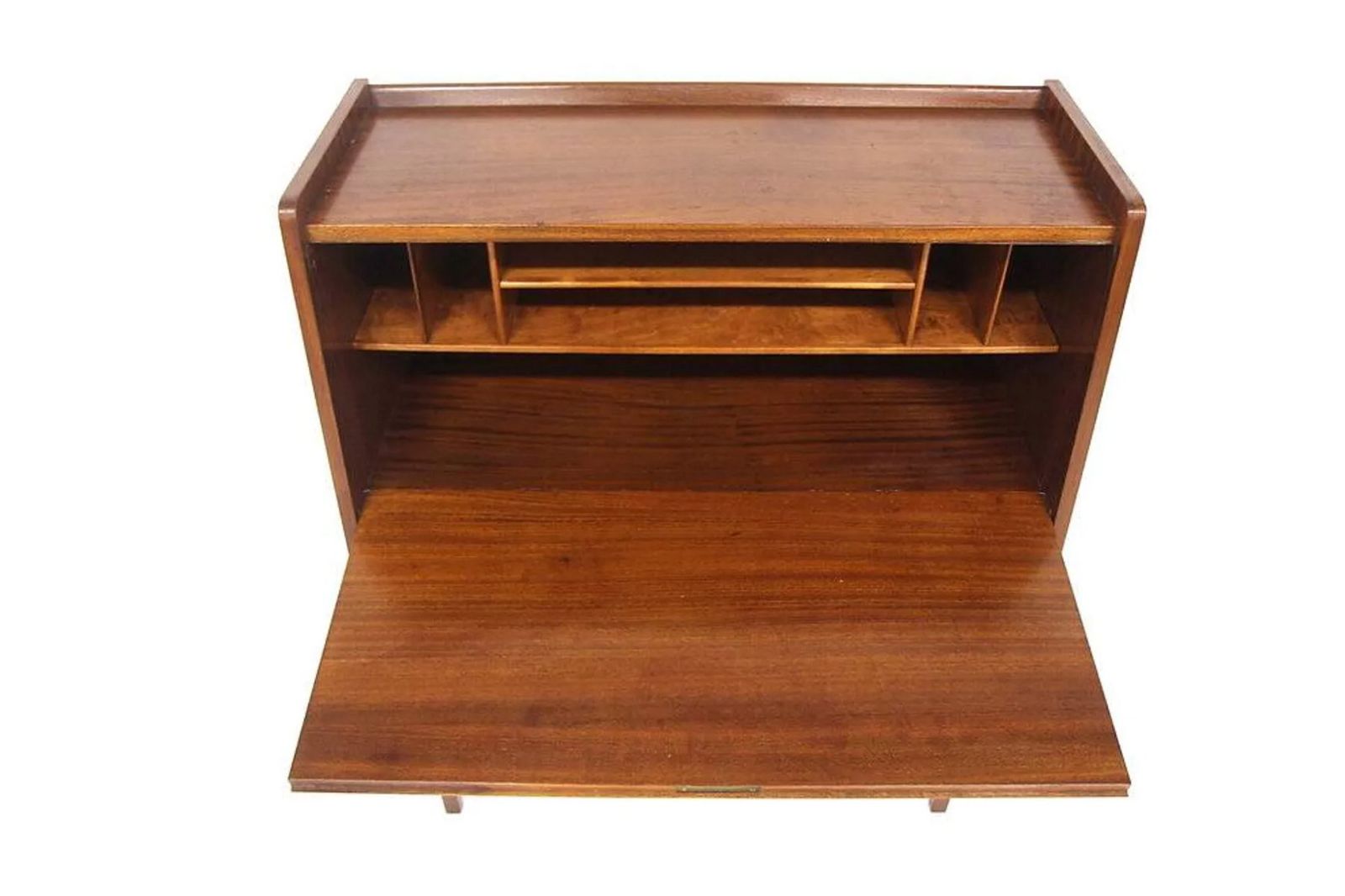 Scandinavian Mahogany Secretary Desk, Sweden, 1950s photo Furniture