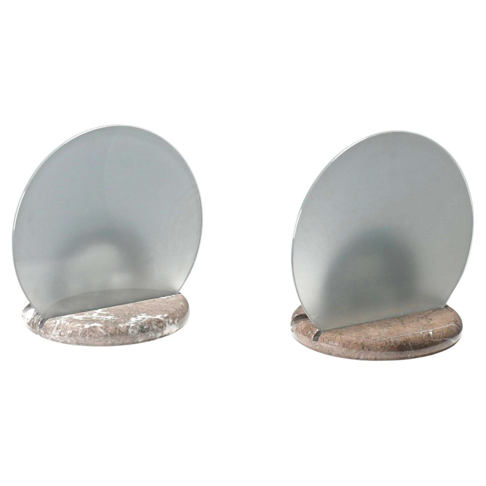 Marble And Glass Table Lamps By Bruno Gecchelin For Skipper, Italy 1970s