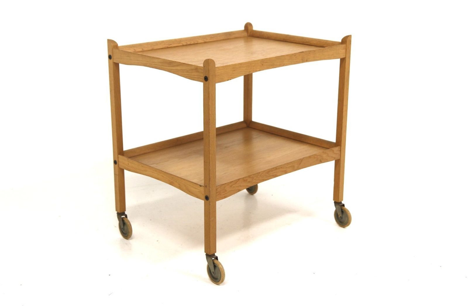 Scandinavian Oak Serving Cart, 1960