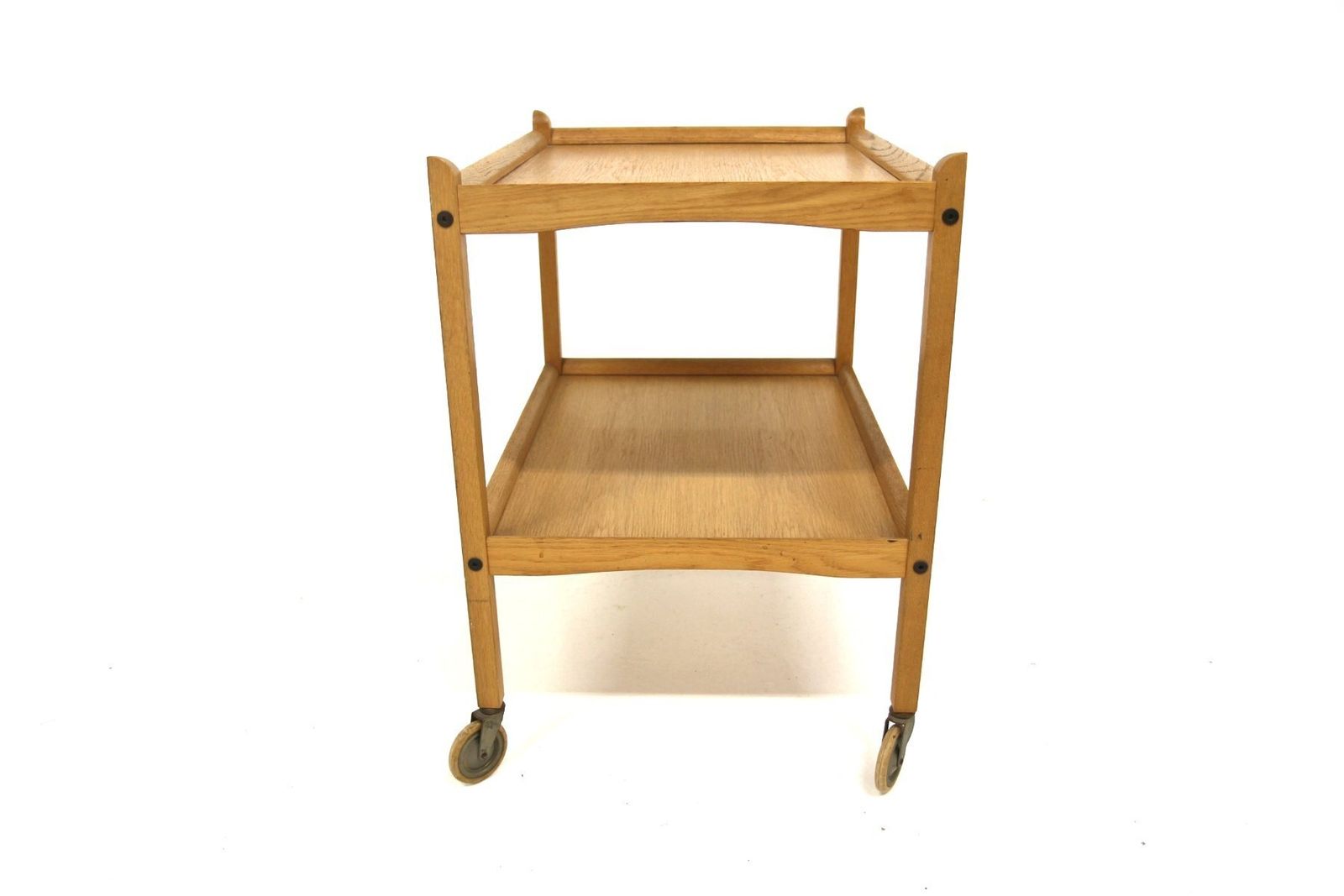 Scandinavian Oak Serving Cart, 1960 photo for sale