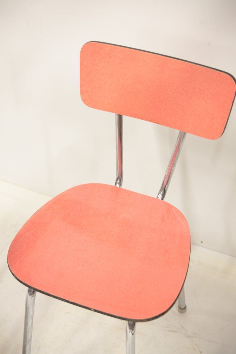 Mid Century Formica Bistro Chairs, Former Czechoslovakia, 1970s, Set Of 4 photo vinterior