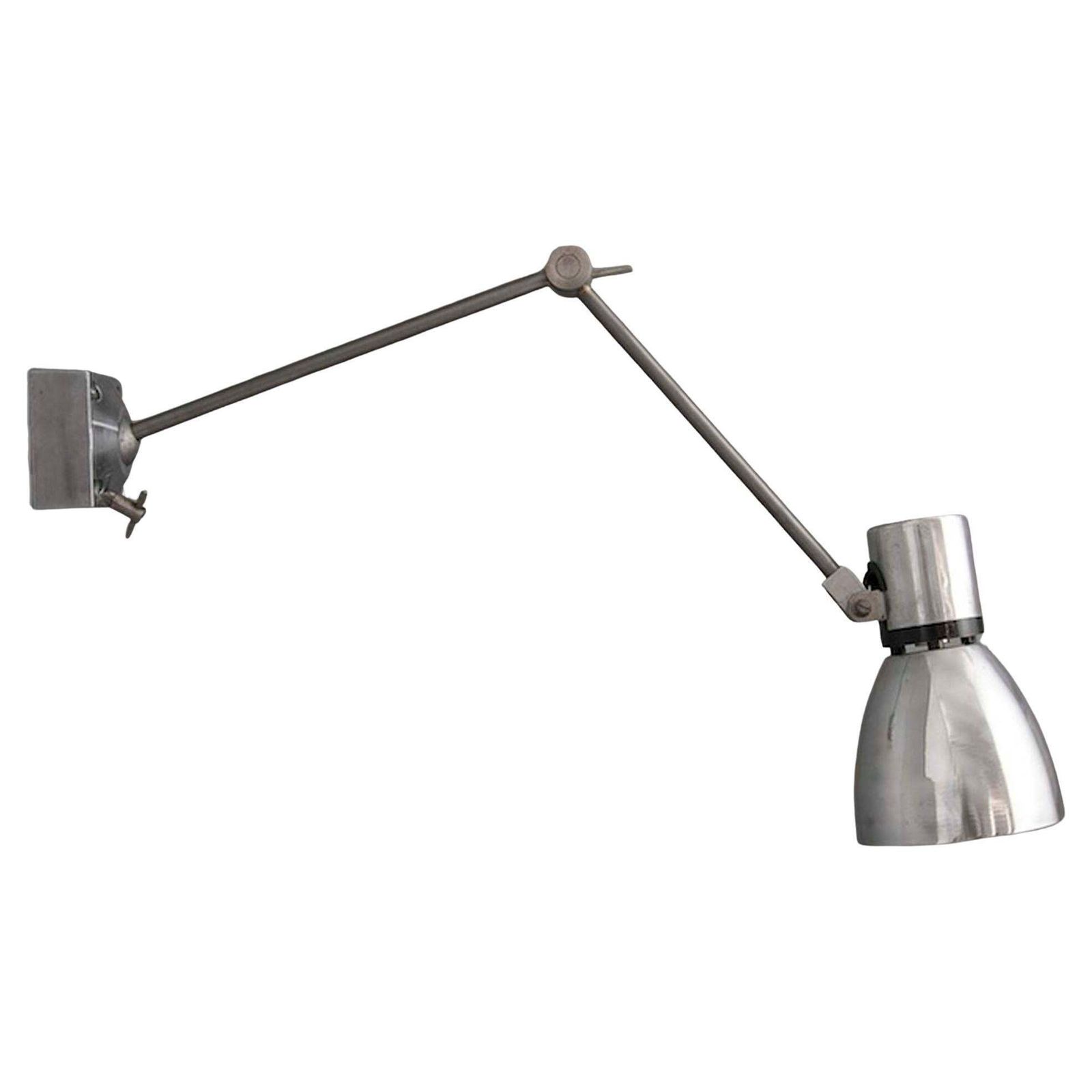 1950's Industrial Cantilever Wall Lamp — Mid Century Factory Salvage