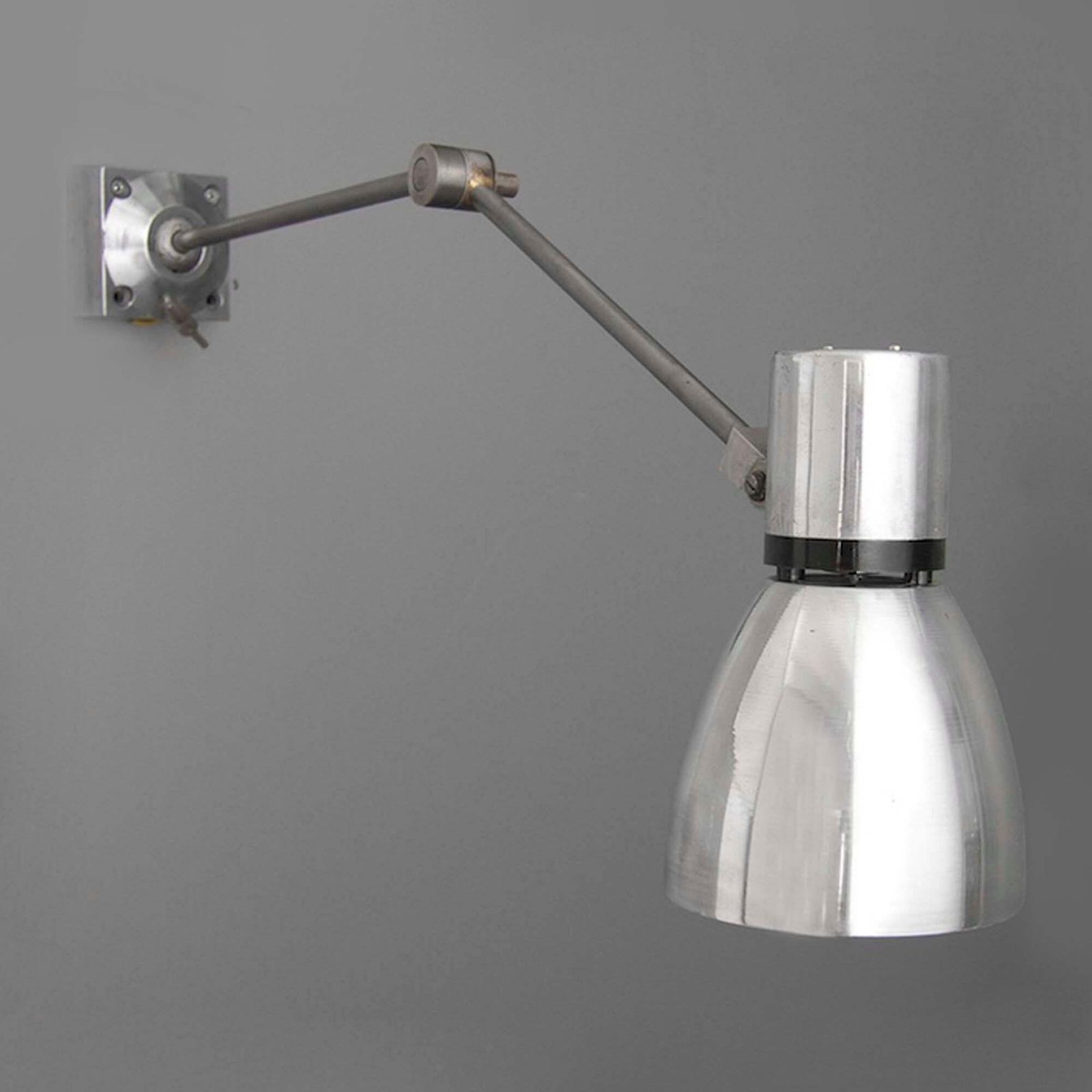 1950's Industrial Cantilever Wall Lamp — Mid Century Factory Salvage photo buy