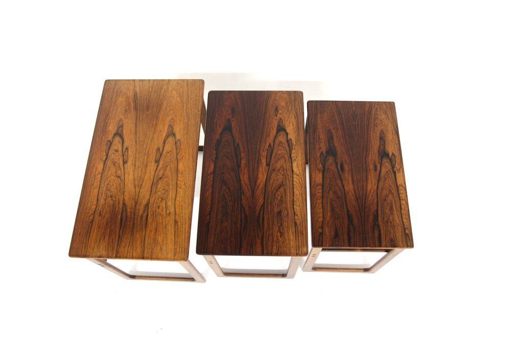 Model 219 Nesting Tables By Johannes Andersen & Illum Wikkelsø, Denmark, 1960s, Set Of 3 photo Furniture