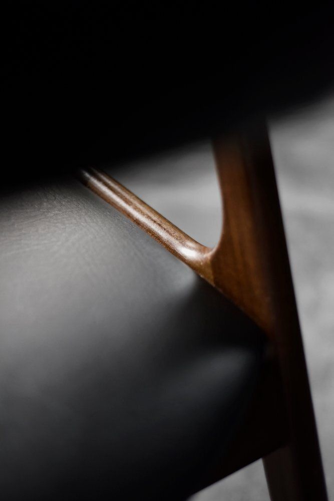 photo furniture Mid Century Danish Modern Fire Office Chair In Teak, 1960s