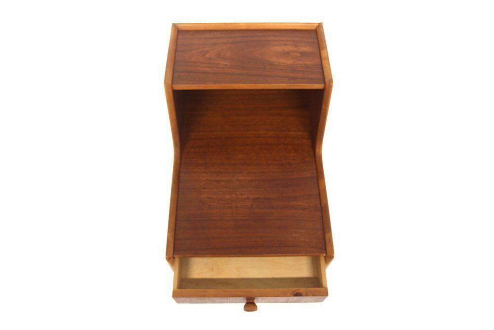 Scandinavian Teak Bedside Table, 1960 photo Furniture