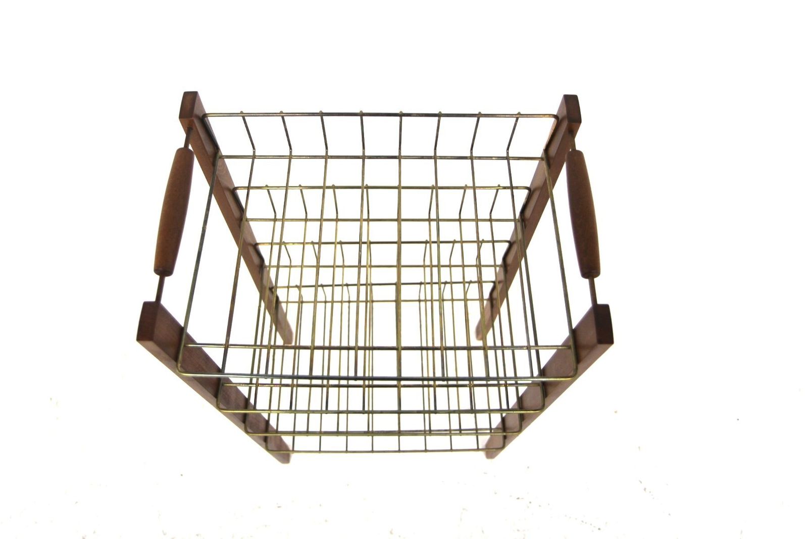 Scandinavian Magazine Rack In Beech And Metal, 1960 photo 364.0
