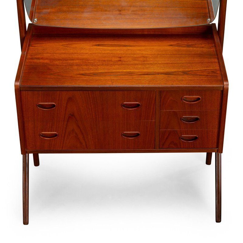 Danish Vanity Dressing Table In Teak From Ag Spejl Kobberbeskyttet, 1960s photo Furniture